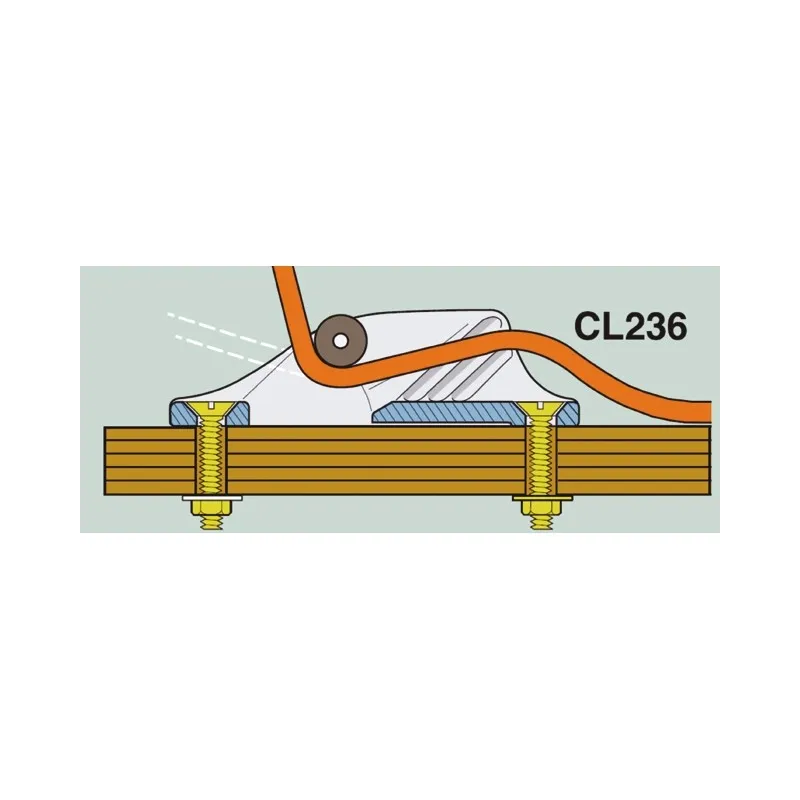 Clamcleat® CL236AN Roller Fairlead Mk1 Racing Junior Clamcleat® CL236AN Roller Fairlead Mk1 Racing Junior