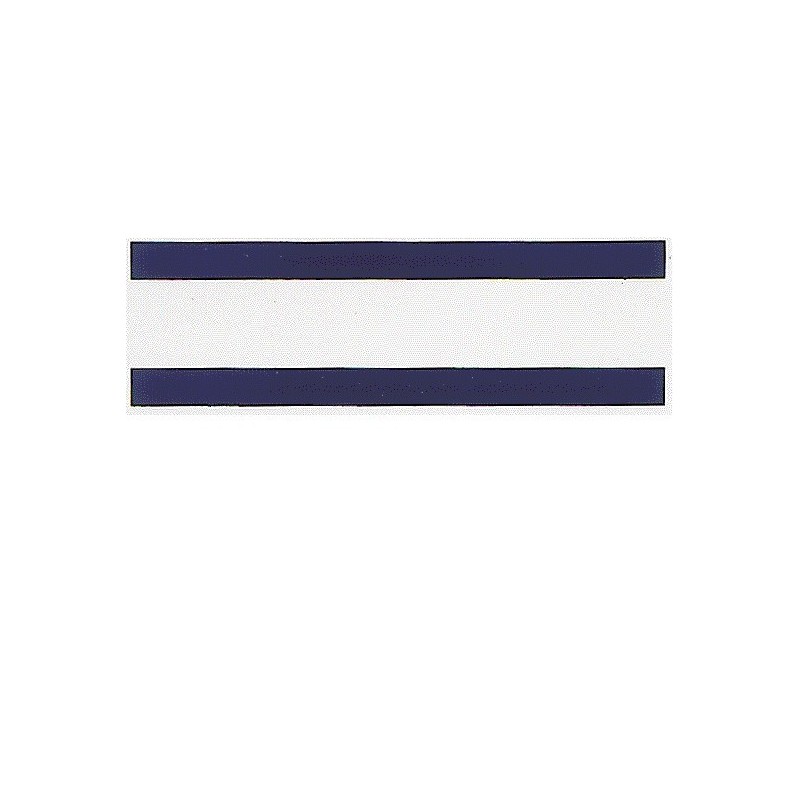 Measurement band sticker blue.