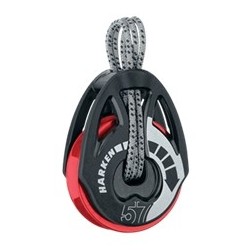 Harken 57 mm T2 Soft-Attach Ratchamatic® Block  Red Sheave