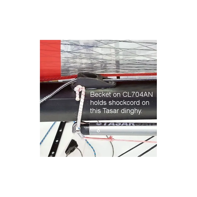 Clamcleat® CL704 Racing junior Mk1 with Becket Hard Anodised Clamcleat® CL704 Racing junior Mk1 with Becket Hard Anodised