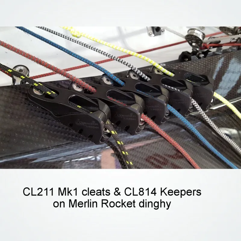 Clamcleat® CL814 Keeper for CL203 & Mk1 Juniors Clamcleat® CL814 Keeper for CL203 & Mk1 Juniors