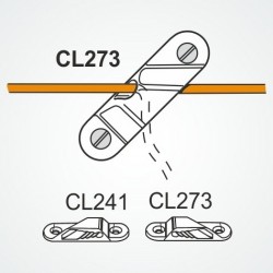 Clamcleat® CL273 Racing Sail Line cleat (Starboard) Hard Anodised