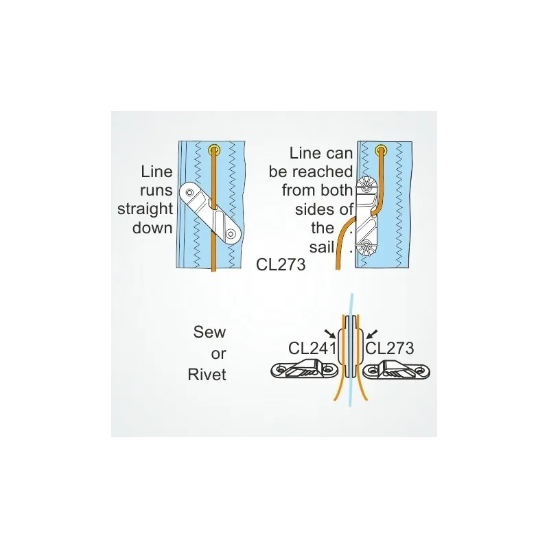 Clamcleat® CL273 Racing Sail Line cleat (Starboard) Hard Anodised Clamcleat® CL273 Racing Sail Line cleat (Starboard) Hard Anodised