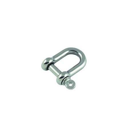 Allen Round body D shackle with forged 4mm pin