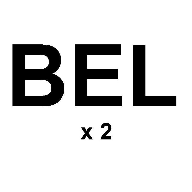 Sail letters300mm - "BEL" black