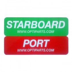 Optiparts Port and Starboard sticker 13x3.5cm