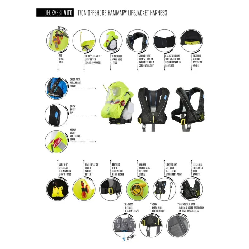 Spinlock Deckvest Vito Hammar 170N Spinlock Deckvest Vito Hammar 170N