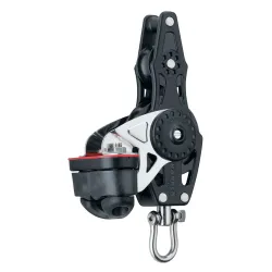 40 mm Fiddle Block — Swivel, Becket, Cam Cleat