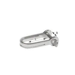 Allen Strip D shackle with standard 4mm pin