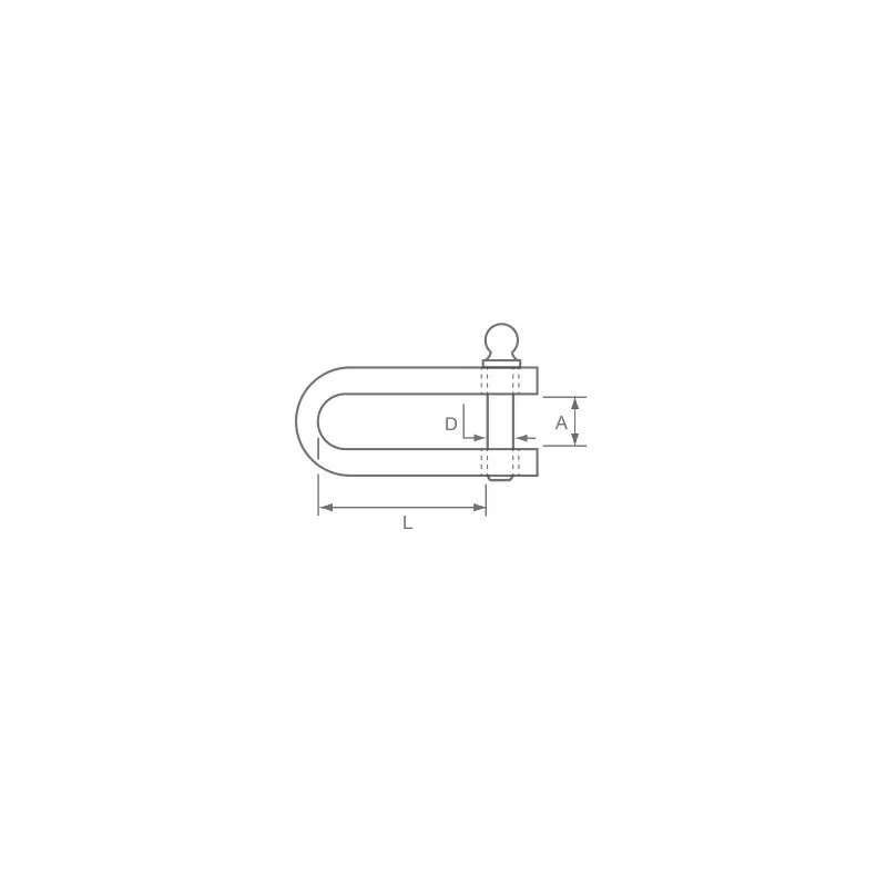 copy of Allen Bow strip shackle with standard 8mm pin copy of Allen Bow strip shackle with standard 8mm pin