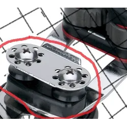 copy of Harken Micro Cam Base — Swivel, 16 mm Sheaves