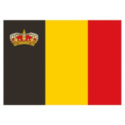 Talamex Belgian flag with roayal crown...
