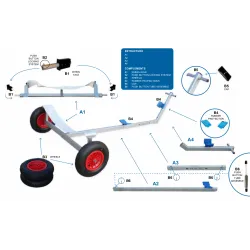 copy of front part for PRACTIC ALU- Trolley Laser