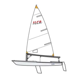 copy of DEVOTI - ILCA 7 Boat complete with CARBON mast, tiller and extenMAST - TILLER - EXTENSION)