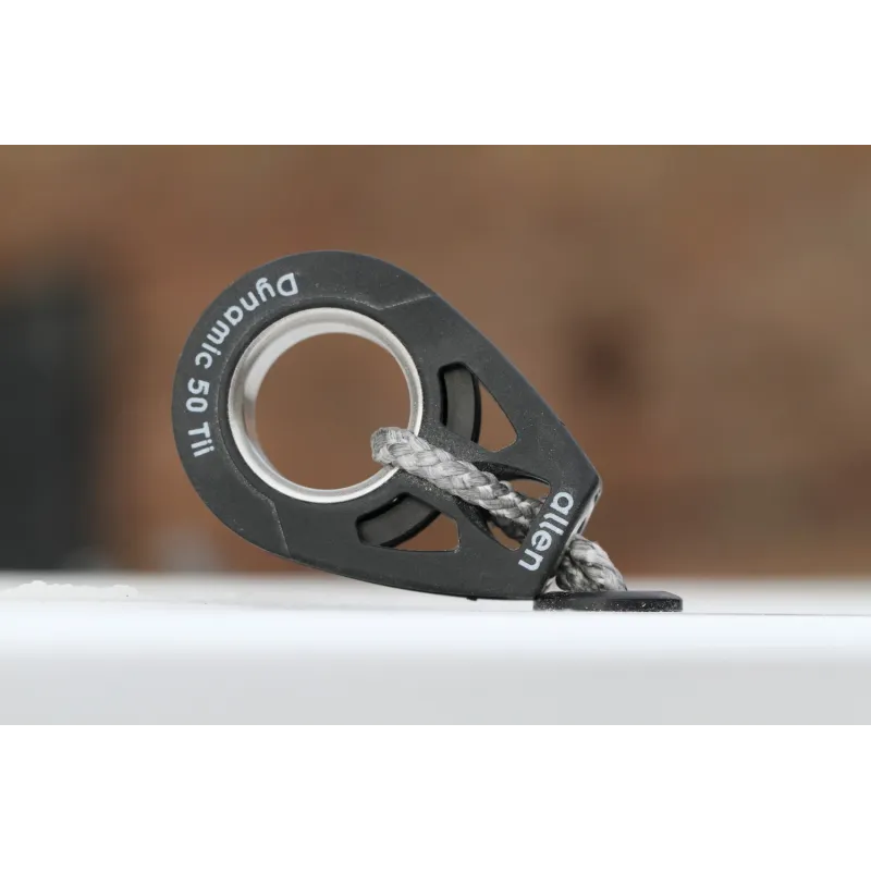 Allen 50mm Single Tie-On Block with soft shackle Allen 50mm Single Tie-On Block with soft shackle