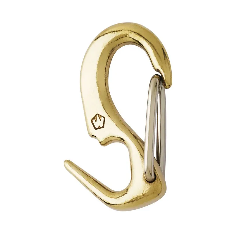 Wichard Brass one hand sail snap - Length: 55 mm Wichard Brass one hand sail snap - Length: 55 mm