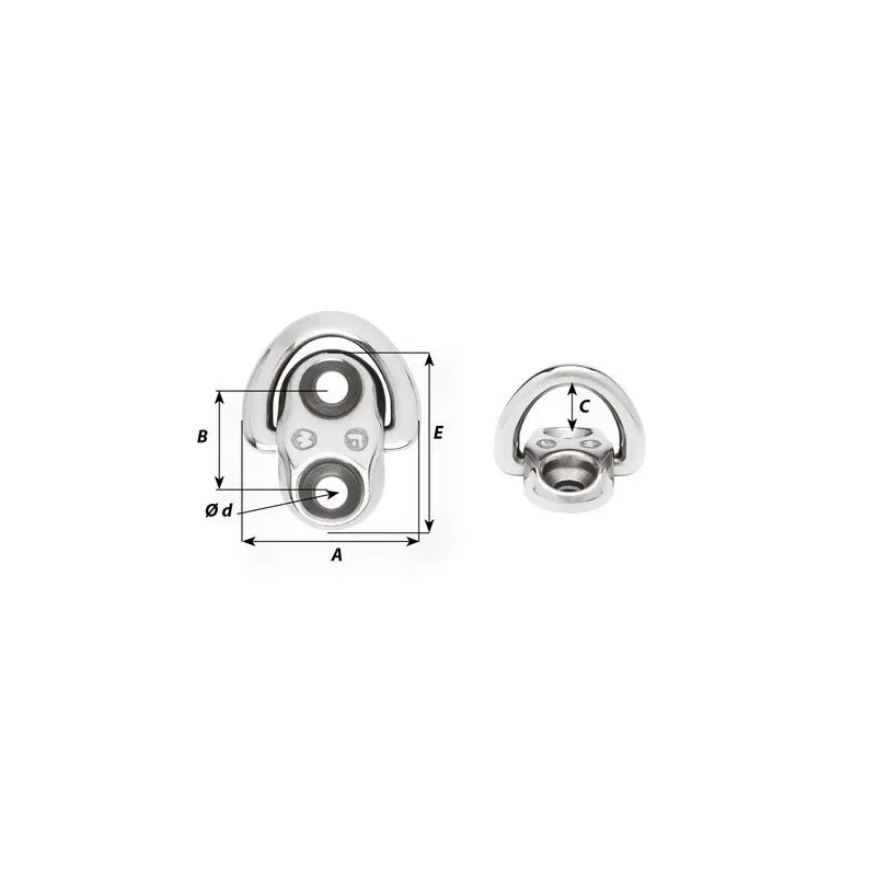 Wichard Forged folding pad eyes Wichard Forged folding pad eyes
