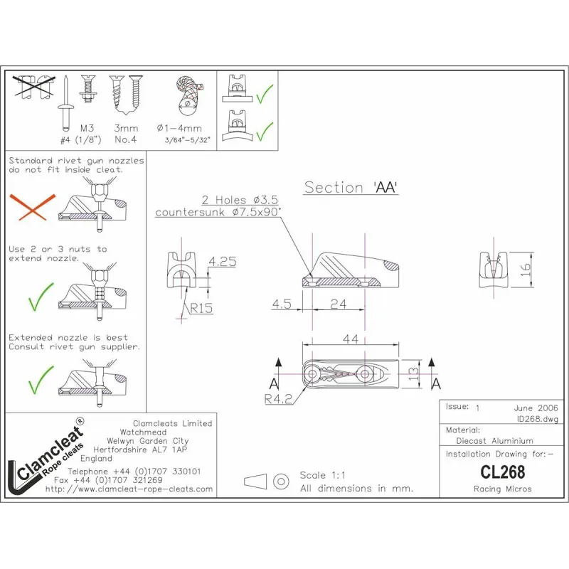 copy of clamcleat CL217 Mk1 - Side Entry Mk1 (Starboard) copy of clamcleat CL217 Mk1 - Side Entry Mk1 (Starboard)