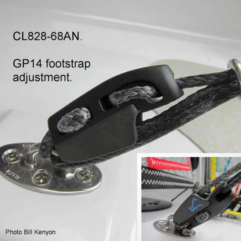 Clamcleat® CL828-68 Aero cleat with CL268 Racing Micros Clamcleat® CL828-68 Aero cleat with CL268 Racing Micros