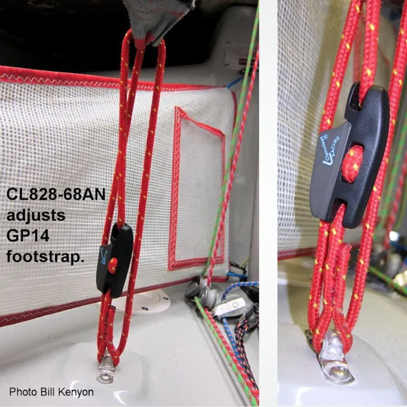 Clamcleat® CL828-68 Aero cleat with CL268 Racing Micros Clamcleat® CL828-68 Aero cleat with CL268 Racing Micros